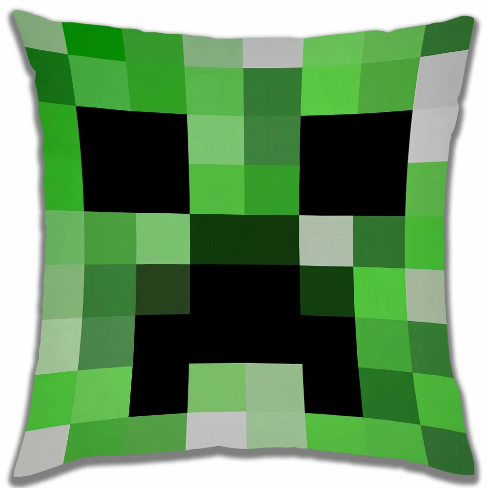 M-Minecrafts MC Lounge-Stühle-Kissenbezug, 45 x 45 cm, Kissenbezug, Kissenbezüge für Bett, dekorative Kissenbezüge, 40 x 40 cm, kurzes Plüsch-Sofa