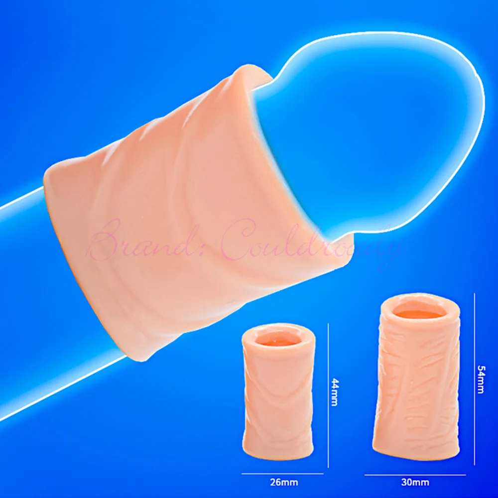 2PCS Male Foreskin Corrector Resistance Daily/Night Cockring Delay Ejaculation Penis Sleeve Sex Toys for Men