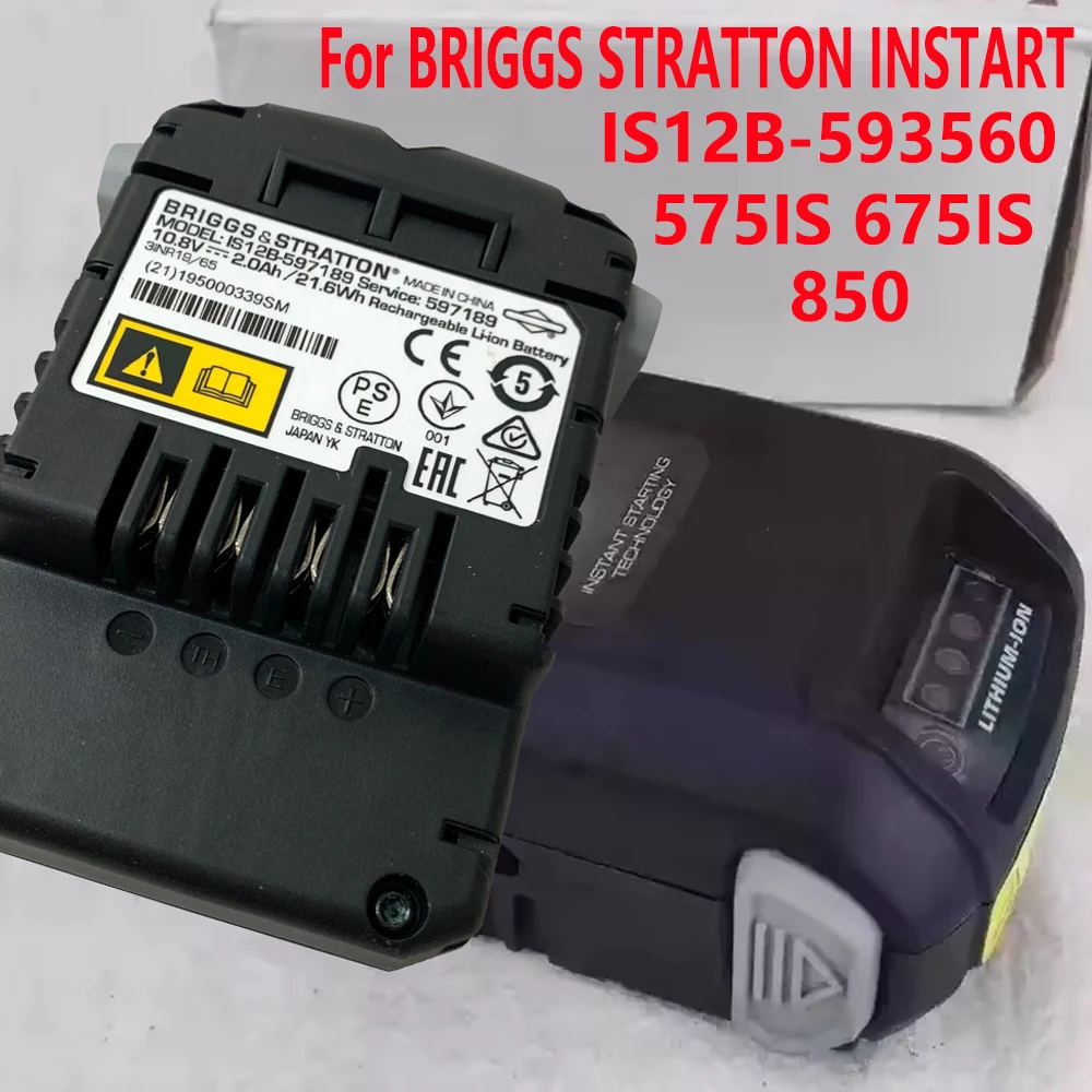 100% batterie d'origine 10.8V 1.15-2.0Ah pour BRIGGS STRATTON INSTART IS12B-593560 575IS 675IS 850 batterie d'outil électrique de tondeuse électrique