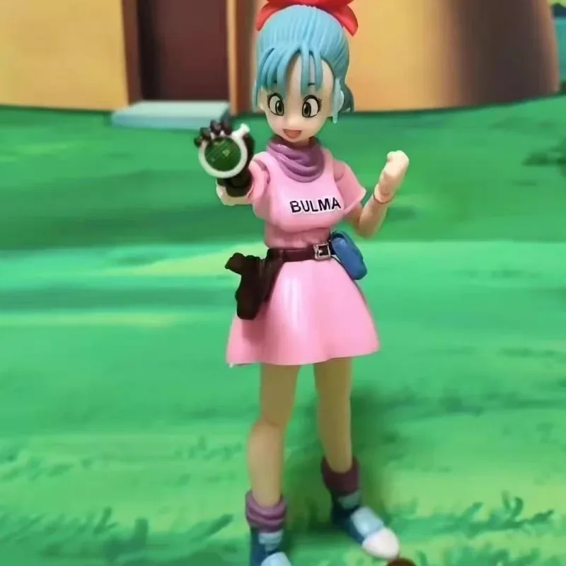 In Stock Black Hole Dragon Ball SHFiguarts Capsule No. 9 Bulma's Motorcycle, Bulma Goku Model Action Figure Toy Collection Gift