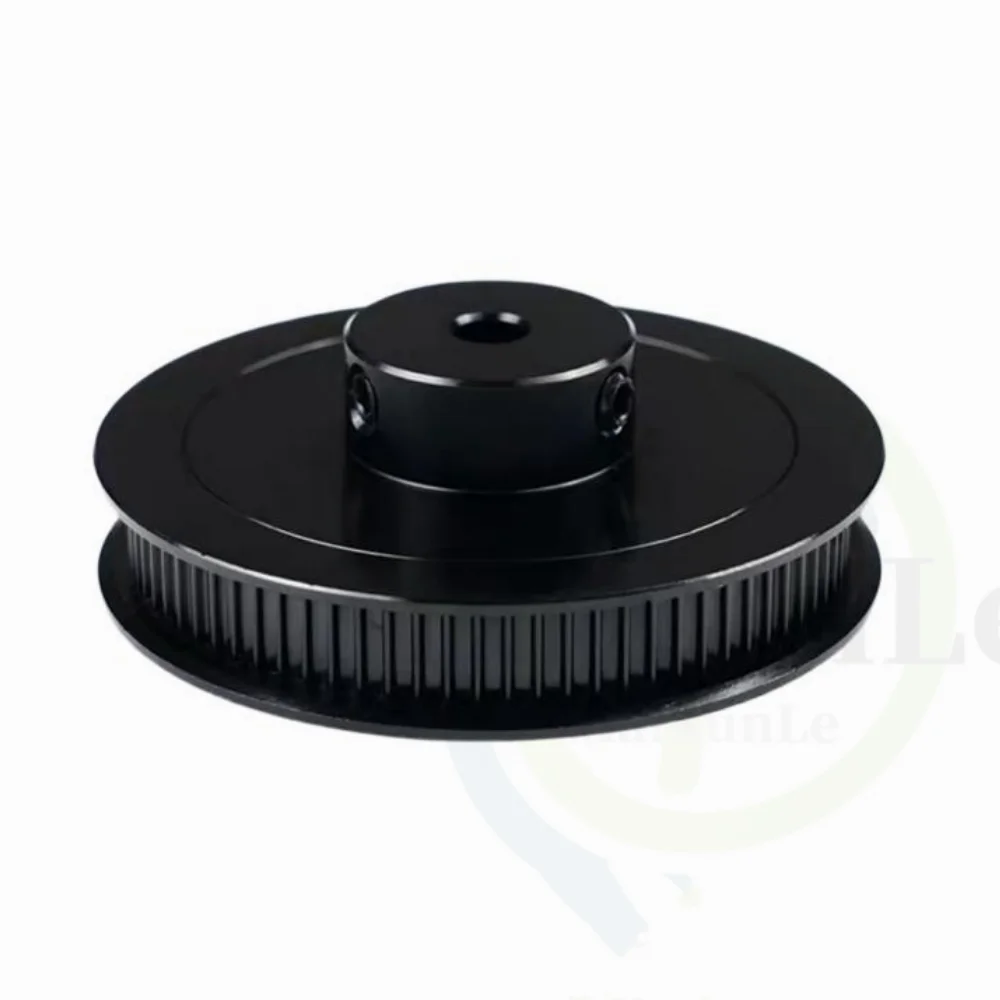 3D Printer Parts Gt2 Timing Pulley 2GT 80 Tooth Black And Silver BF Type Hole Diameter 5~25 mm Belt Wide 6/10/15 mm