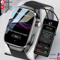 New Blood Glucose Uric Acid Body Fat Smartwatch Micro Physical Examination Five Organ Health Watches Bluetooth Call Smart Watch