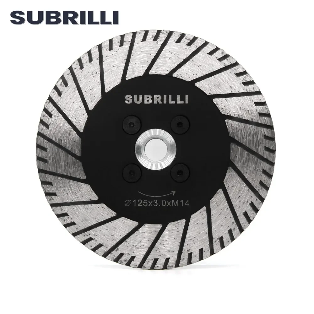 SUBRILLI Diamond Dual Cutting Wheel Multi-Purpose Grinding Disc Diamond Saw Blade For Granite Concrete Marble M14 5/8-11