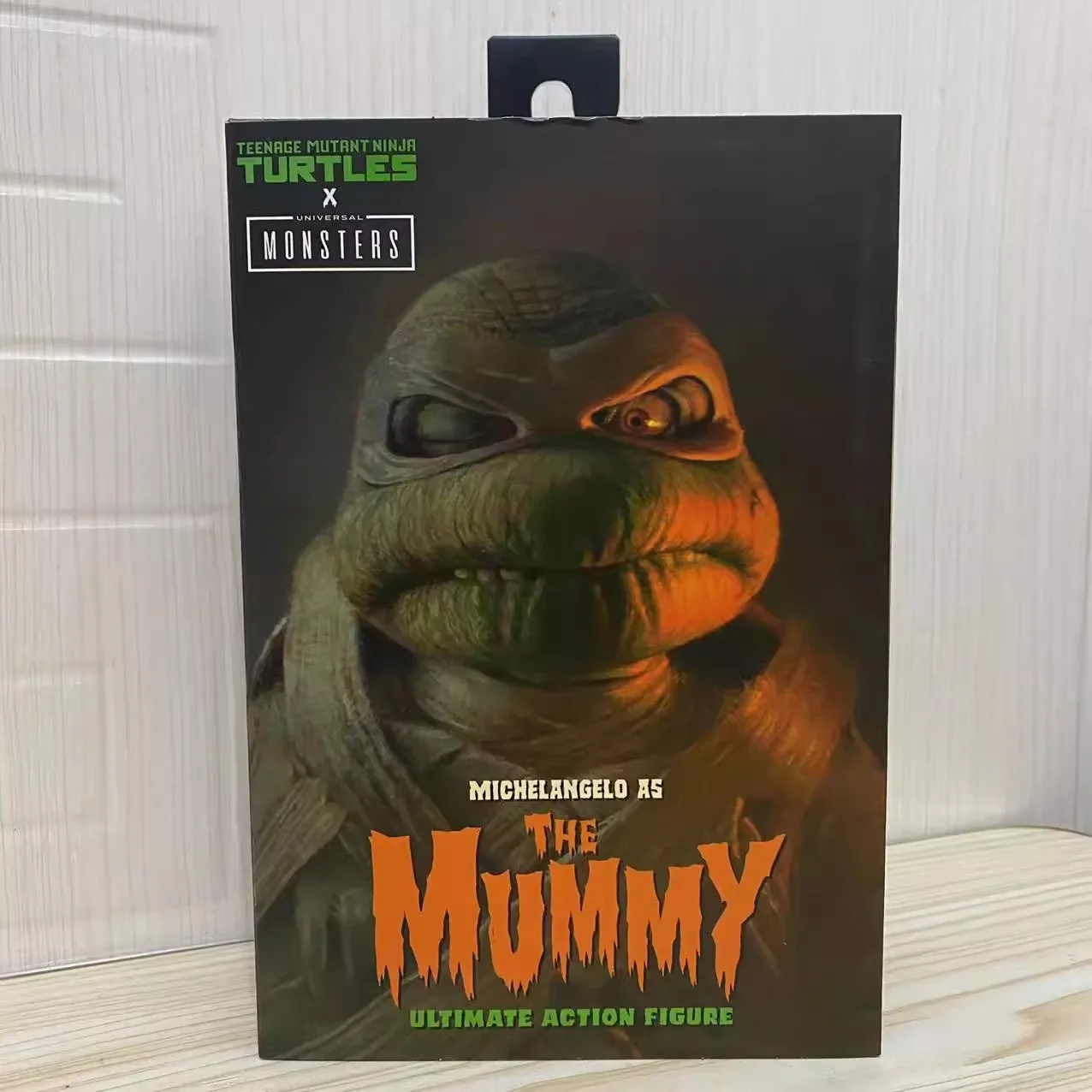 NECA Teenage Mutant Ninja Turtles Global Monster Mummy Turtle Michelangelo 7-inch Mobile Action Figure Model Toys Collection