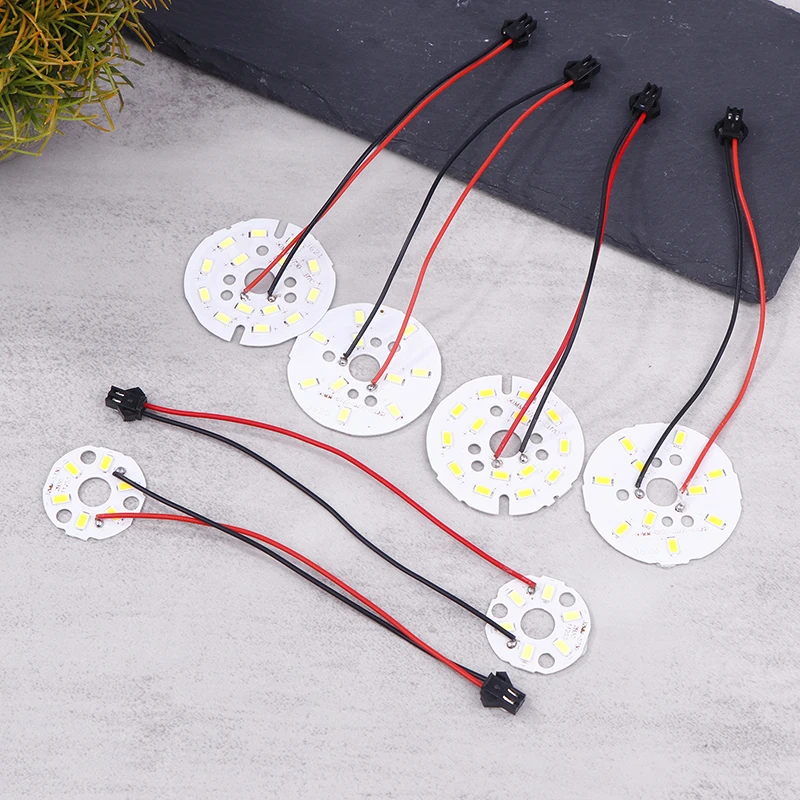 แหล่งกำเนิดแสง LED 1ชิ้นแผงไฟกลม3W 5W 7W SMD5730 DIY หลอดไฟ LED ไฟติดเพดานดัดแปลงแผงไฟอุปกรณ์เสริม