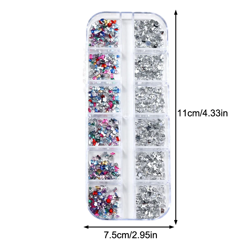 الملونة البسيطة شقة القاع حجر الراين اللؤلؤ مسمار الفن مسمار سحر الديكور اكسسوارات مسمار الفن مسمار الفن المتحمسين