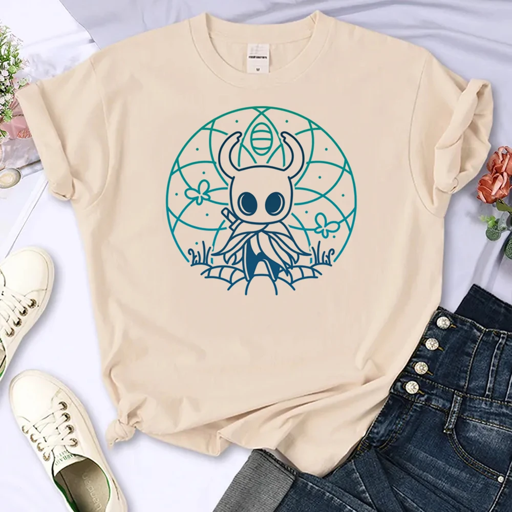 Hollow Knight t-shirts women designer summer t shirt female streetwear 2000s anime clothing