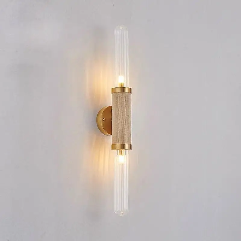 Postmodern Double Head Glass Wall Lamp Creative Personalized Corridor Staircase Bedroom Bedside Lighting