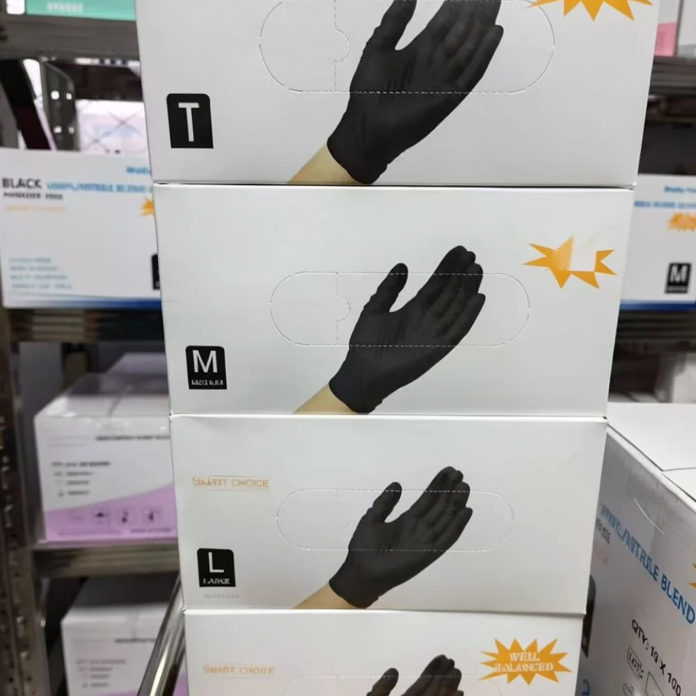 قفازات احترافية للاستخدام مرة  - مراجعة Exam Glove Nitrile وسعره
