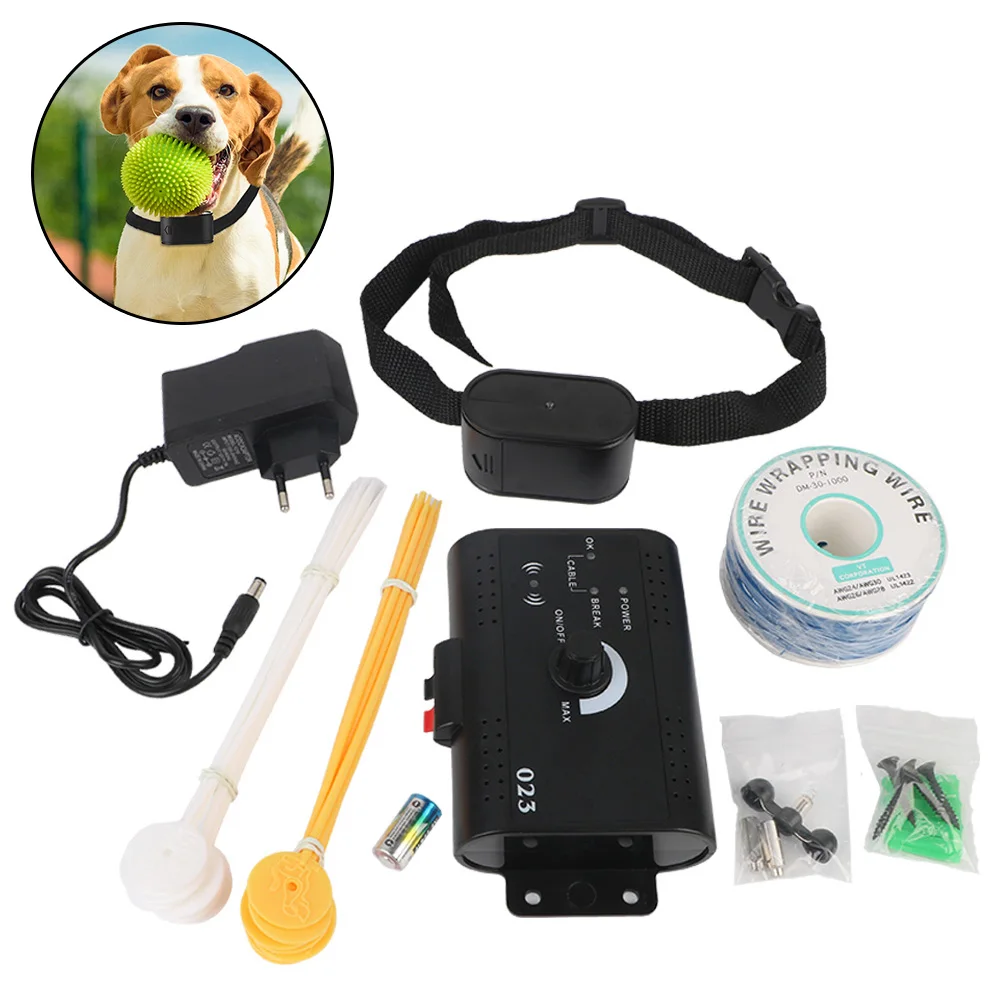 

Electric Dog Fence Pet Accessories Sound Shocked Collar Waterproof Electronic Pet Fence System Containment Dog Training Collar