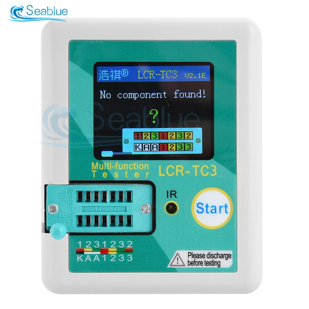 LCR-TC3 High-precision Multifunctional Transistor Tester LCD Diode Triode Capacitor Resistor Test Meter ESR MOSFET NPN PNP