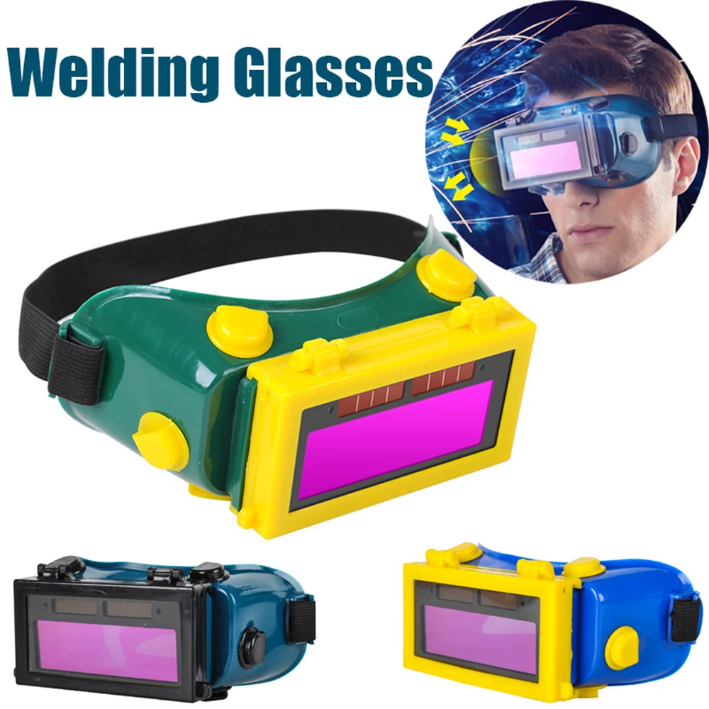 Argon Arc Tig Welding Glasses Solar Energy Automatic Dimming Welder Mask Helmet Special Anti-glare Glasses tools Safety Goggles