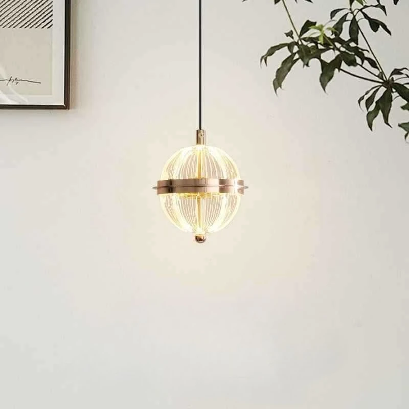 Acrylic Pendant Lights Bedroom Villa Hotel Kitchen Adjustable LED Hanging Lamps Modern Luxury and Minimalist Staircase Entrance
