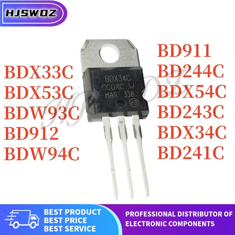 10 Pcs BDW93C TO-22…