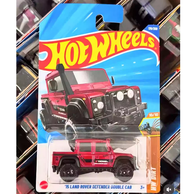 

2025J Original Hot Wheels Car 15 Land Rover Defender Double Cab 1/64 Diecast Voiture Metal Model Brinquedos Toys for Boys Gift