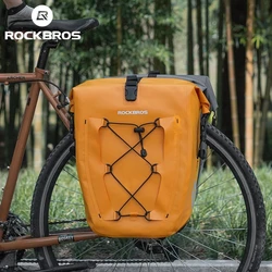 ROCKBROS Bicycle Saddle Bags Bicycle Pannier Bag Bike Rear Rack Bag 25L Rainproof MTB Road Bike Tail Bag Cycling Trunk Bag