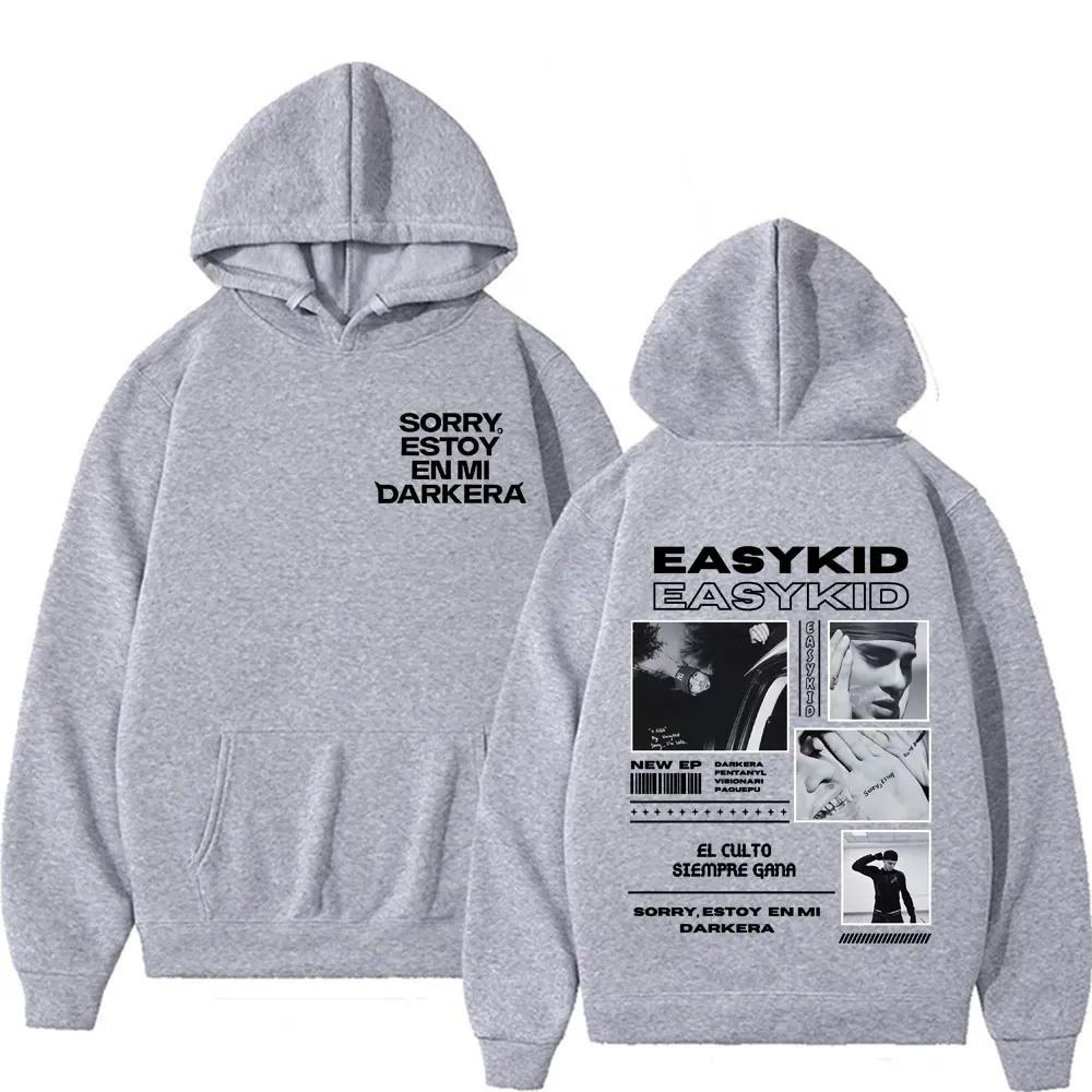مغني الراب Easykid ألبوم جولة 2025 ميرش البلوز الرجال النساء Harajuku خمر عالية الجودة الكلاسيكية هوديس الراحة بلوزات غير رسمية