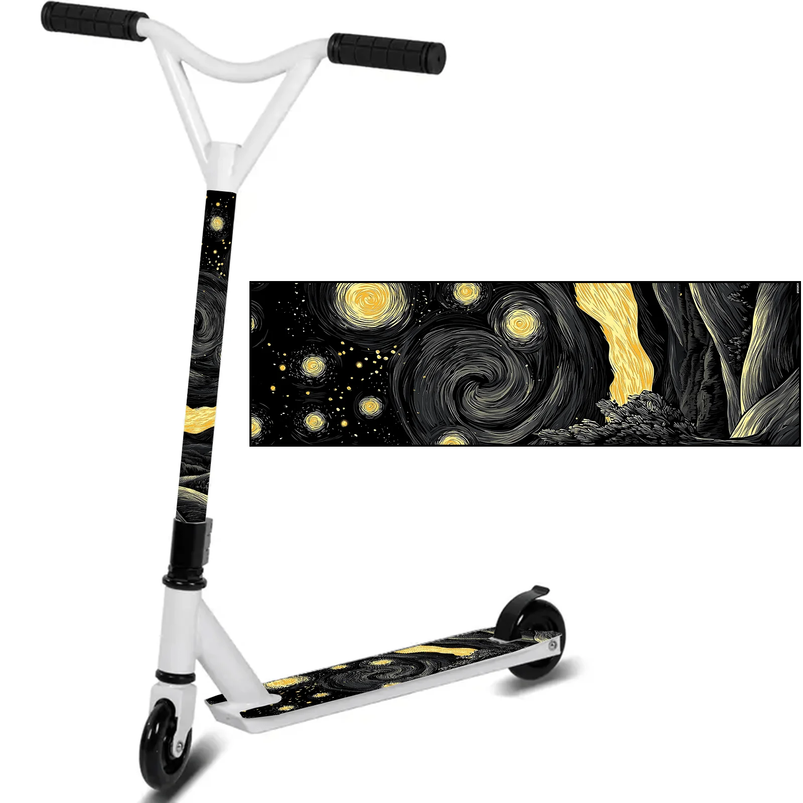 

Наклейка-коврик для скутера с мультяшным рисунком, наклейка для скутера, наклейка для скейтборда, персонализированный DIY-дизайн для скутеров, самокатов