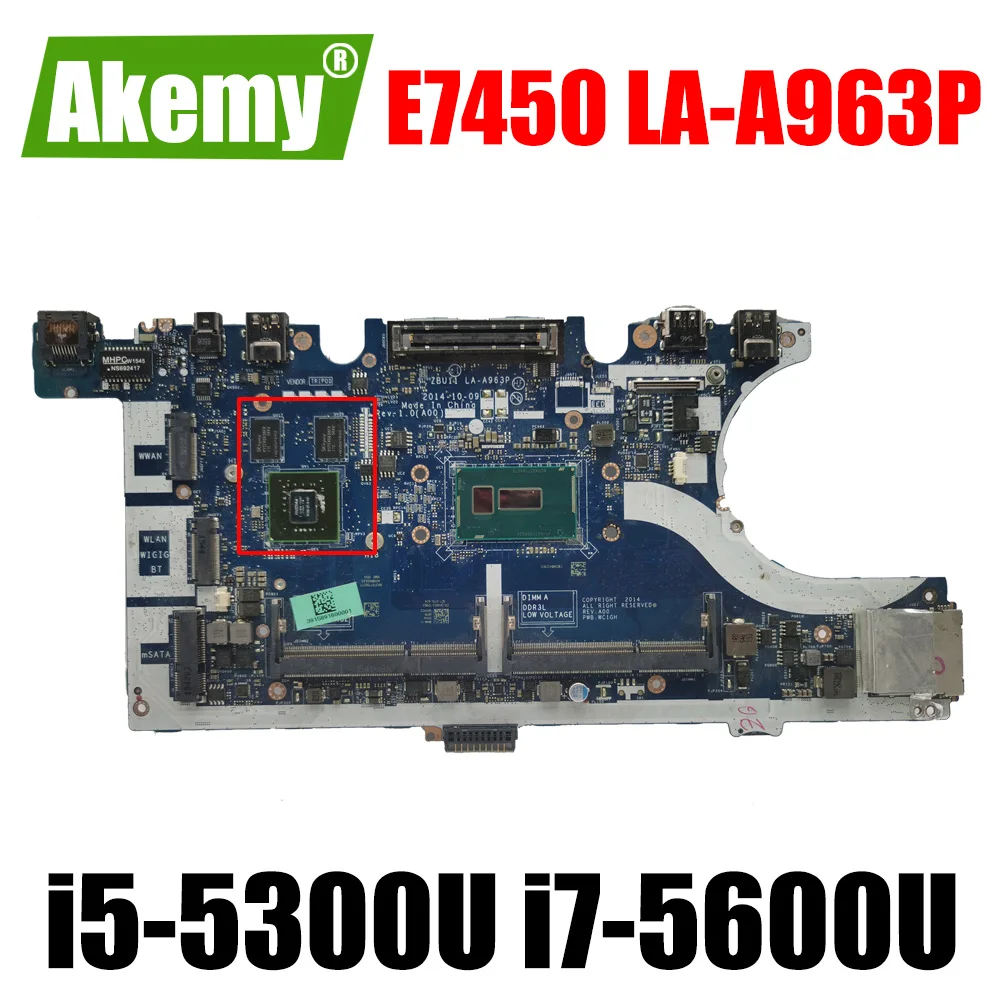 

Материнская плата для ноутбука DELL Latitude E7450 LA-A963P 0HVV96 074G70 0KVR03 i5 i7 5-го поколения 840M 2G, материнская плата для ноутбука протестирована нормально