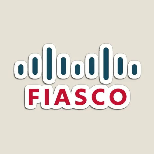 Fiasco Not Cisco Brand Parody  Magnet Funny Colorful Cute for Fridge Organizer Refrigerator Home Decor Toy  Children Stickers