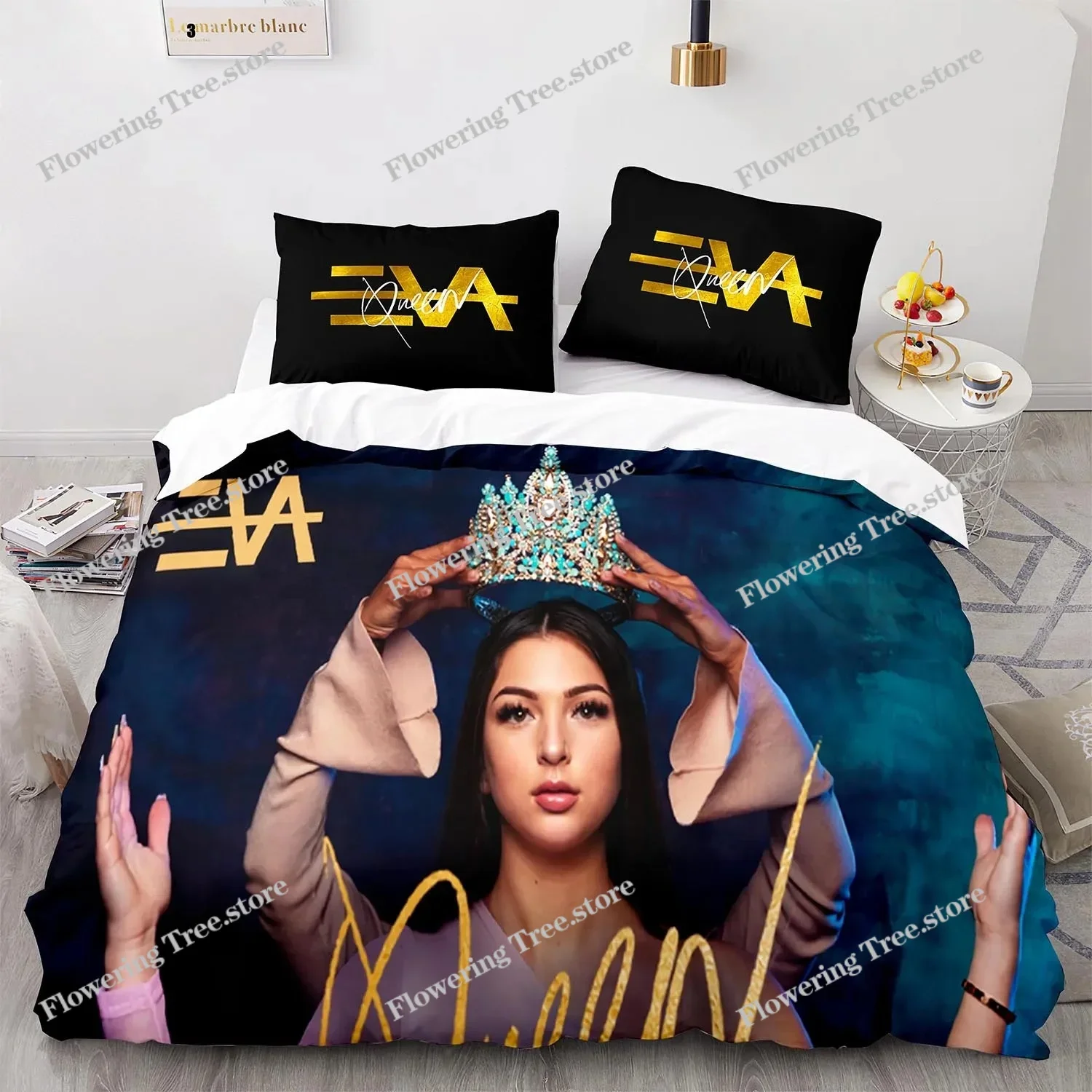 

Eva Queen Bedding Sets for Boys Girls Bed Linen Queen King Full Twin Single Size New Anime Kamado Nezuko Duvet Cover Sets