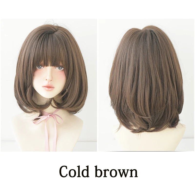 تخفيضات التصفية: شعر مموج بطول 16 بوصة بأطراف مجعدة وشعر صناعي طبيعي، مناسب للشعر المستعار اليومي للنساء في حفلات الهالوين