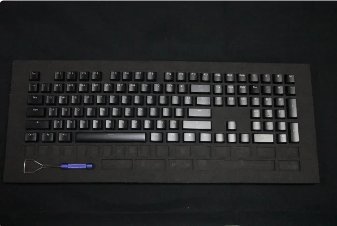 Hi U M Aluminum Alloy Keycaps Set Metal High Light Gold/silver