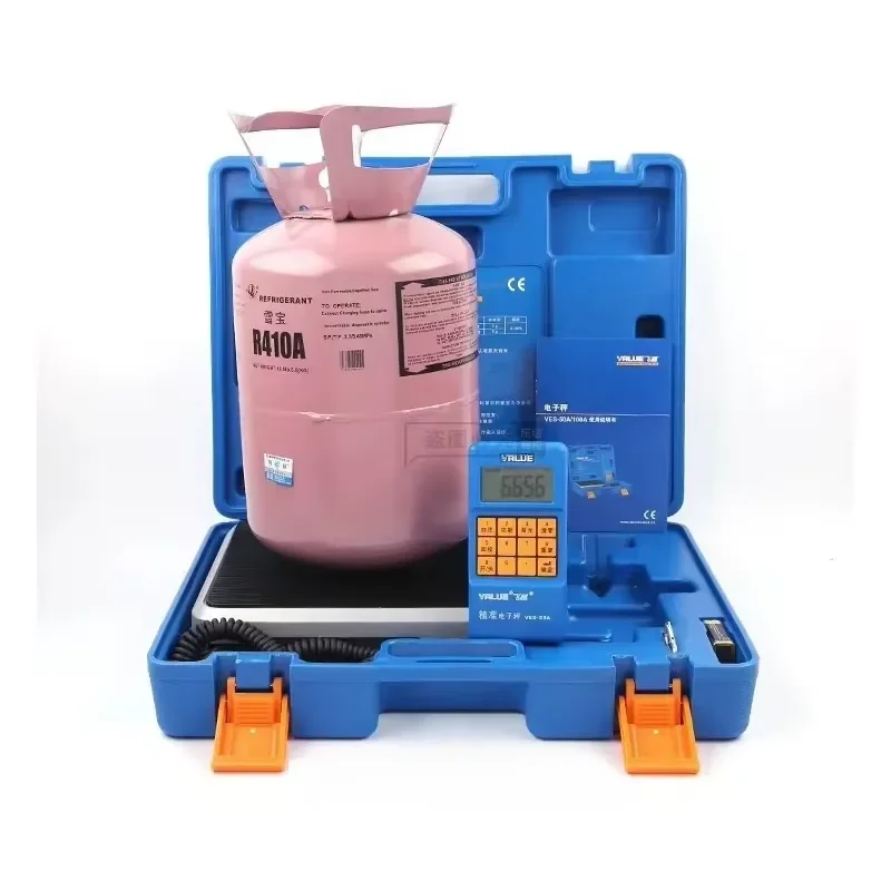 【CHIMU HOME】 VALUE Digital Electronic Refrigerant Scale VES-50A 100A for Freon Weighing Capacity for Air Conditioning