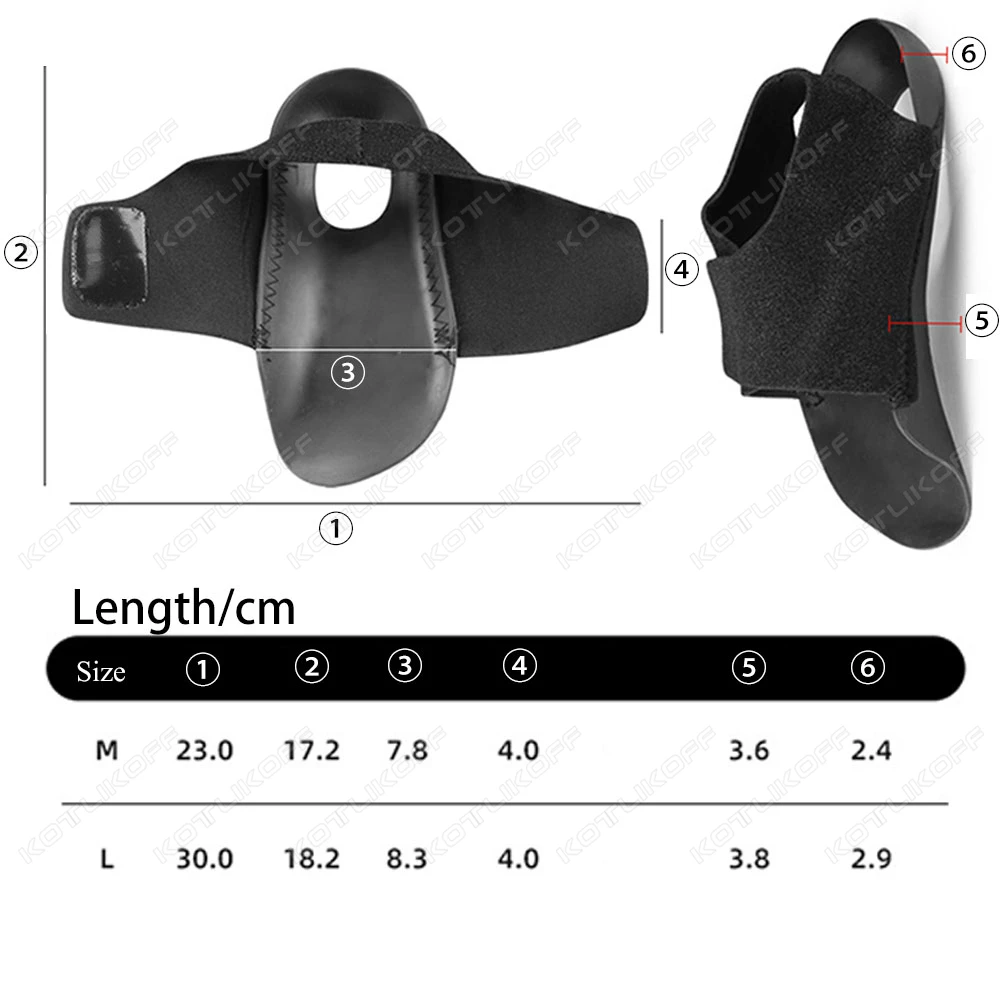 KOTLIKOFF Arch Support Orthopedic Insole For Walk With Arch Half Pad X/O Type Leg With Velcro Strap Wearable Shoe Heel Cover image 5