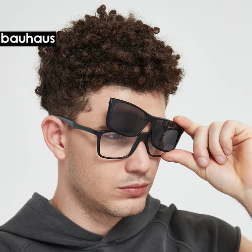 Imagen 2 del producto RS004 gafas de sol magnéticas ópticas polarizadas personalizadas para hombres y mujeres Clip magnético en gafas de sol Polaroid Clip en montura de gafas de sol