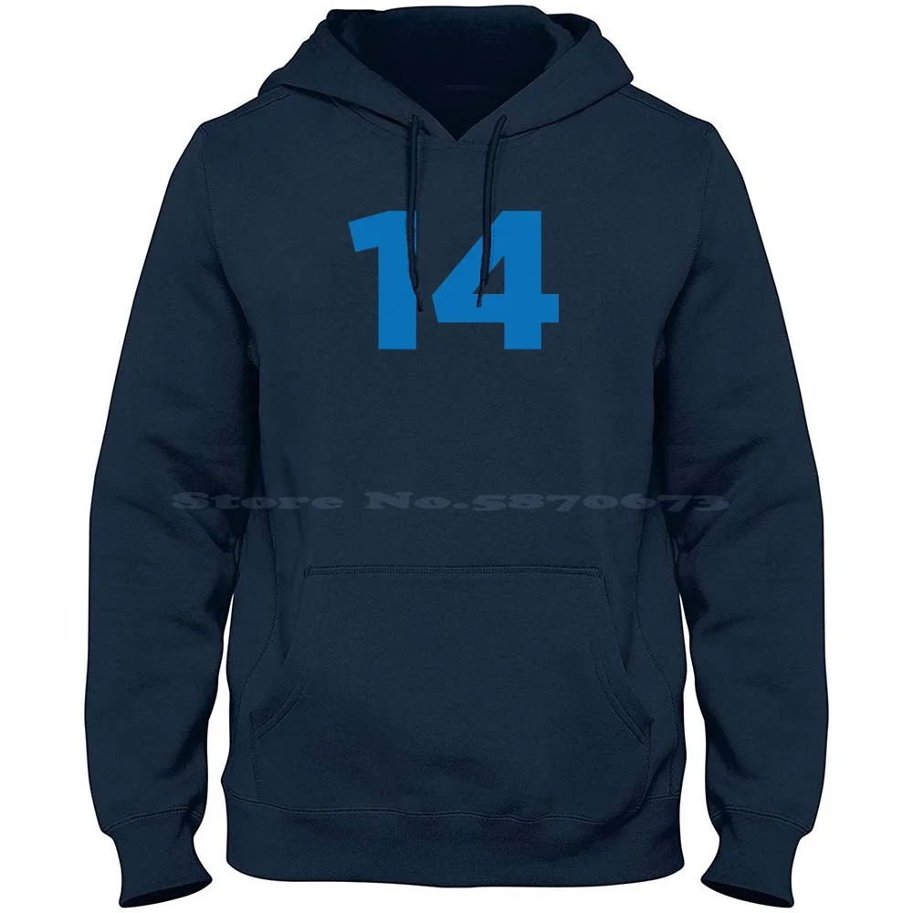 14 In Its 2021 Team Blue Color 100% Cotton Hoodie 14 Fourteen Spain Complete Racer Asturias Galicia Rookie Spanish Racing