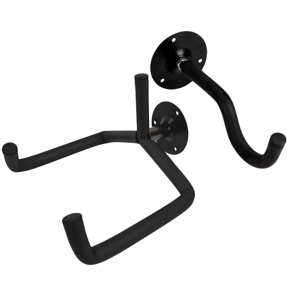 

1 set Guitar Detachable Diagonal Hanger Black Set G8B Iron Horizontal Wall Mount Practical Instrument Rack Ukulele