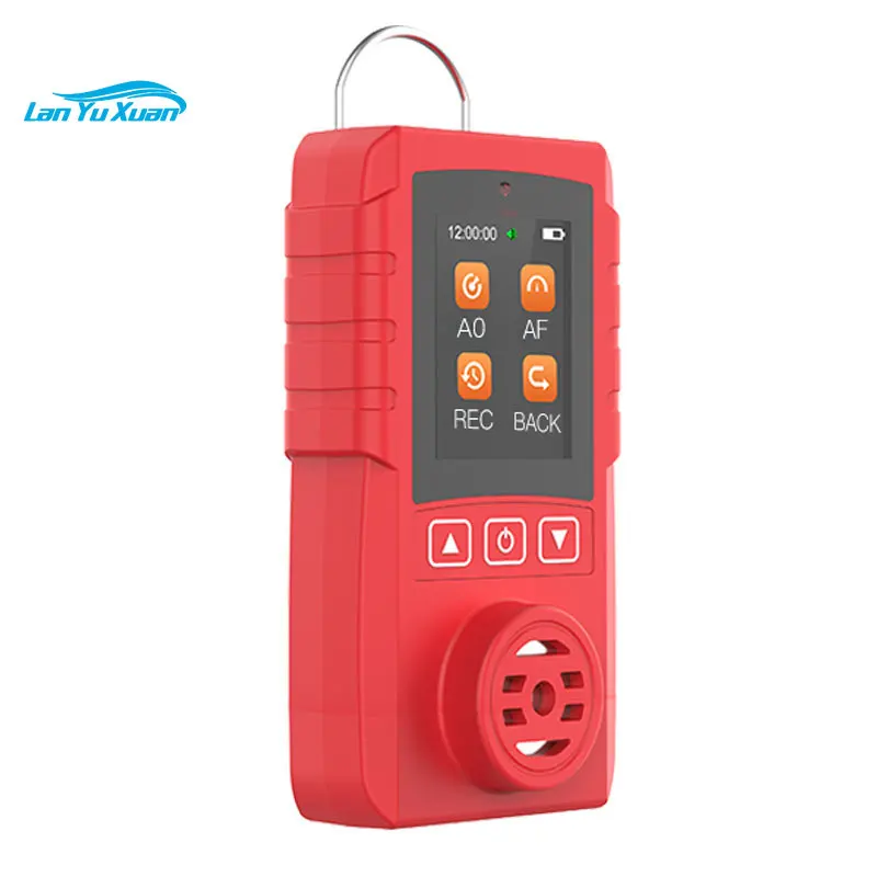 Handheld combustible gas detector H2  leakage - device with OLED menus