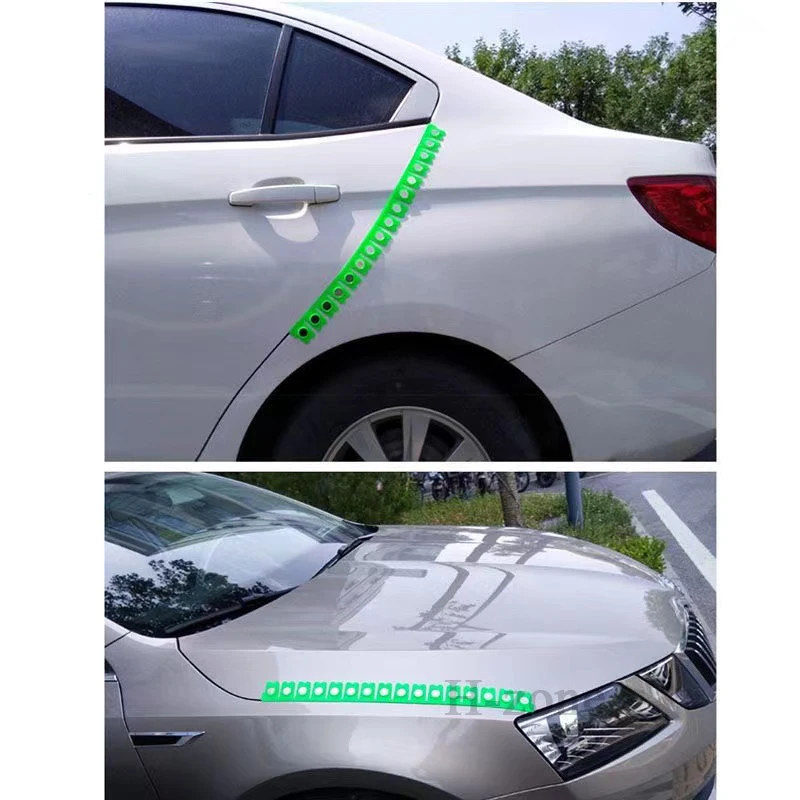 Fixed range curve of magnetic protective strip for automobile sheet metal dry grinding protector of automobile polishing machine