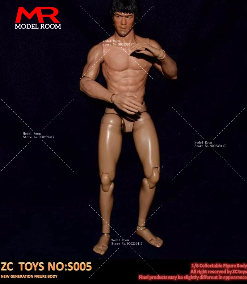 ZCTOYS S001 S002 S005 1/6 Male Muscle Joint Body 12-inch Soldier Action Figure Super Flexible Body Fit 1:6 Neckless Head Sculpts