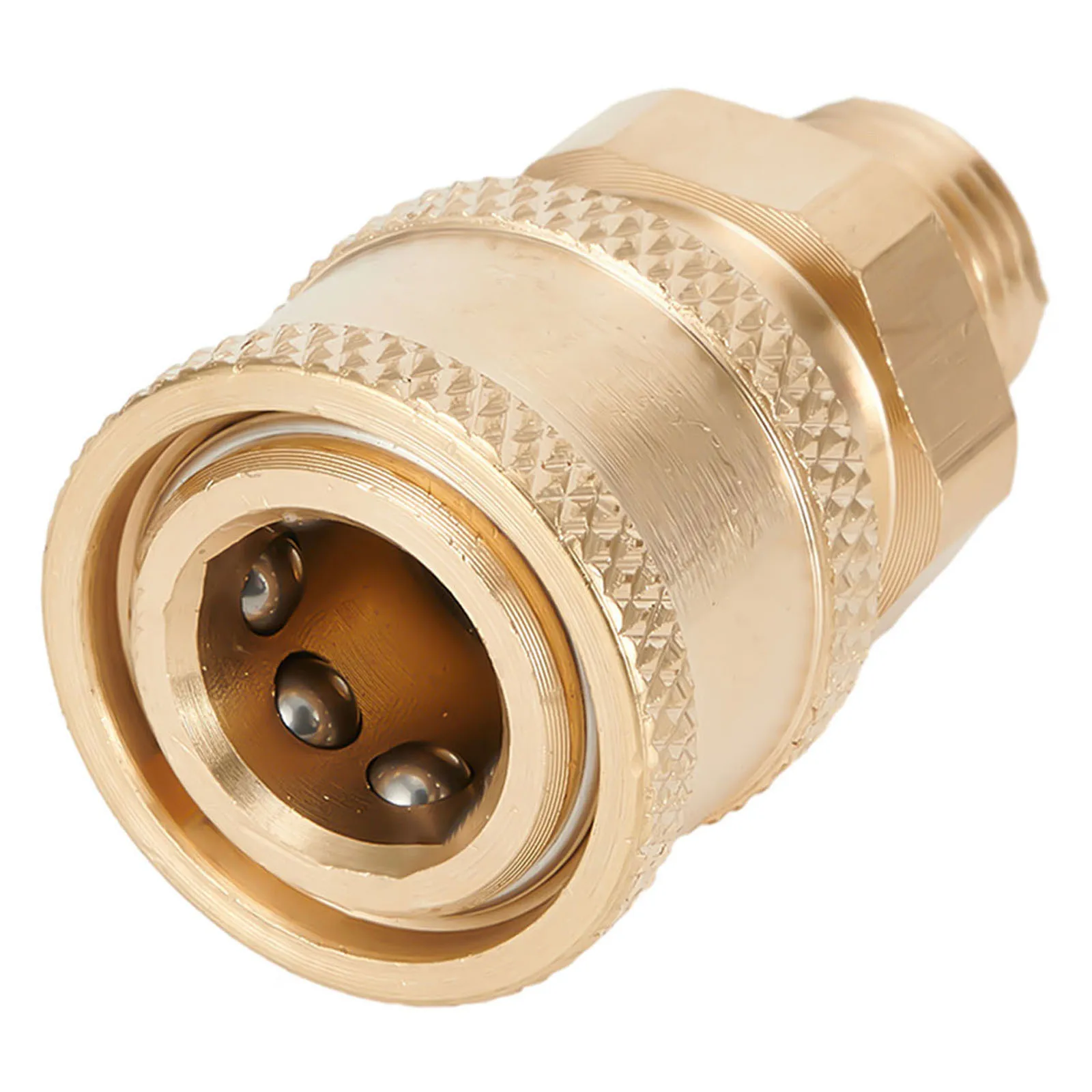 

Pressure Washer Coupling Quick Release Adapter 1/4\\\\\\\" Male Male Fitting Quickly Disassemble And Connect Through Quick Tools