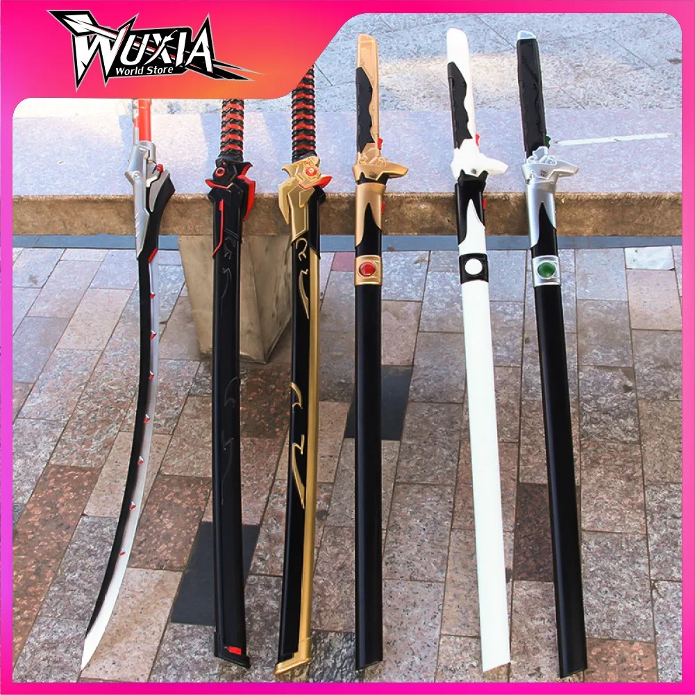 

OW peripheral Genji Knife Evil Ghost Sword COS Animation Prop Model Prop 108CM without blade katana Toy For Boy Christmas Gift