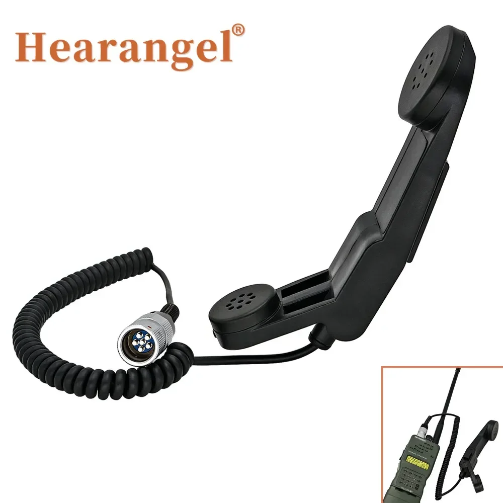 H-250 Tactical Ptt H250 Handheld Speaker Microphone Ptt 6-pin Plug for AN/PRC 152 PRC 148 PRC 163 Walkie-talkie