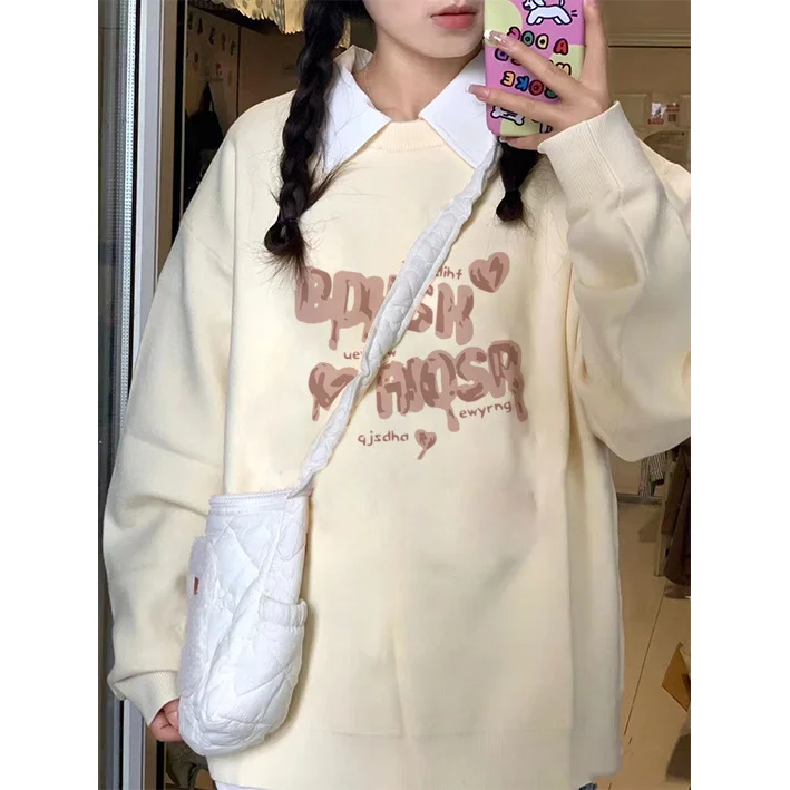 

Burgundy Sweatshirts Woman Overfit Fitted Zipped Fleece Clothes Causal Designed American-Style Sweatwear Femme Simplified Y2K