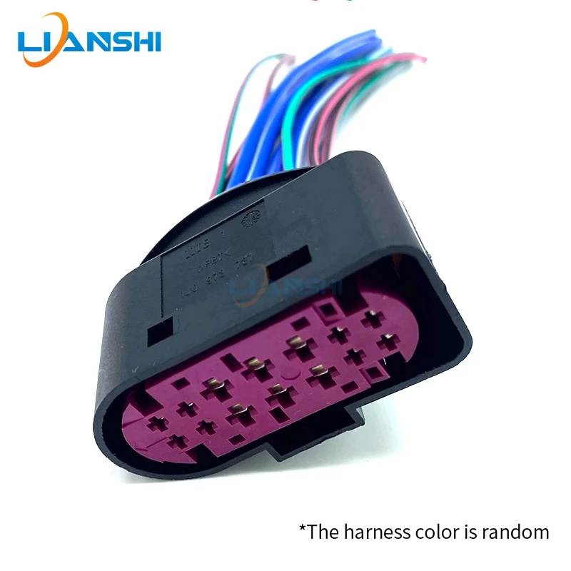 14Pin 3C0973737 3C0972737 Sealed Female Connector Kit w/Term For Audi A4 A6L Q5 Q7 Xenon LED Headlight Harness Plug Socket Autos