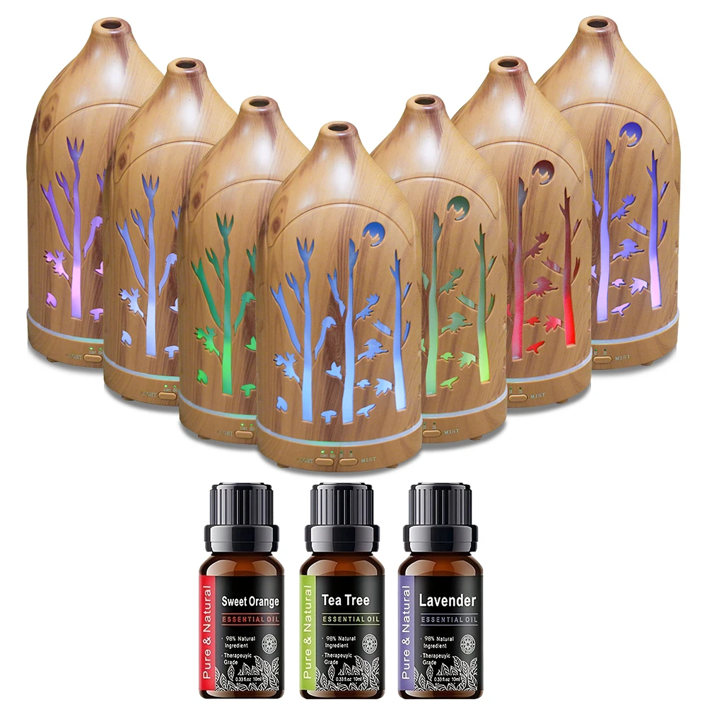 

Relax & Unwind with 7-Color Aromatherapy Diffuser 200ml Hollow Out Design Humidifier With Safe Silent & Auto-Off for Sleep
