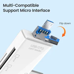 OTG Type C Card reader USB 2 0 TF Mirco SD Smart Memory Flash Memory Adapter Mini Mobile Phone Accessories 6em1 6 Main Sales Micro SD Reader - №6