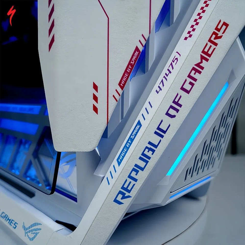 ROG HYPERION 701 섀시 스웨이드 스티커, DIY 애니메이션 게임 캐비닛 장식 커버 15pcs 2025 썸네일 4