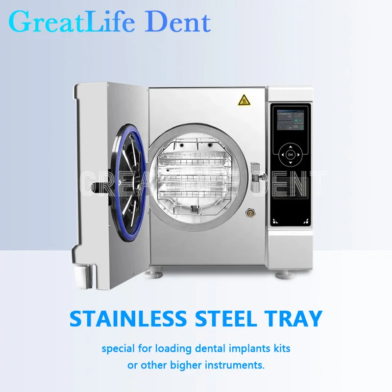 GreatLife-Esterilizador de vapor para abolladuras Dental, Autoclave quirúrgico de 8L, 12L, Clase B, armario desinfectante