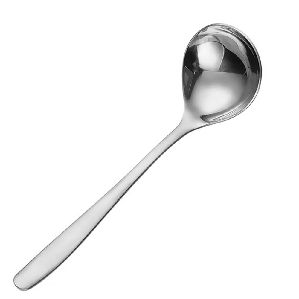 1/2PCs 304 Stainless Steel Spoon Soup Spoon Rice Spoon LongHandle Tableware Set Kitchen Utensils image 5