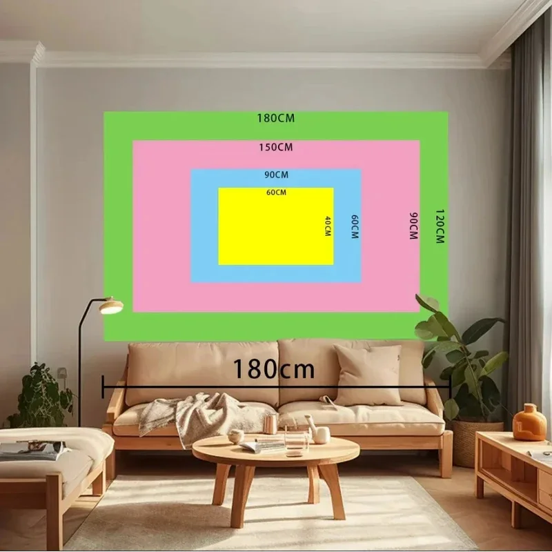 VIKAMA Creative American Flag Pattern Tapestry Sweet Pink and White Colored Tapestry Room Decoration Tapestry