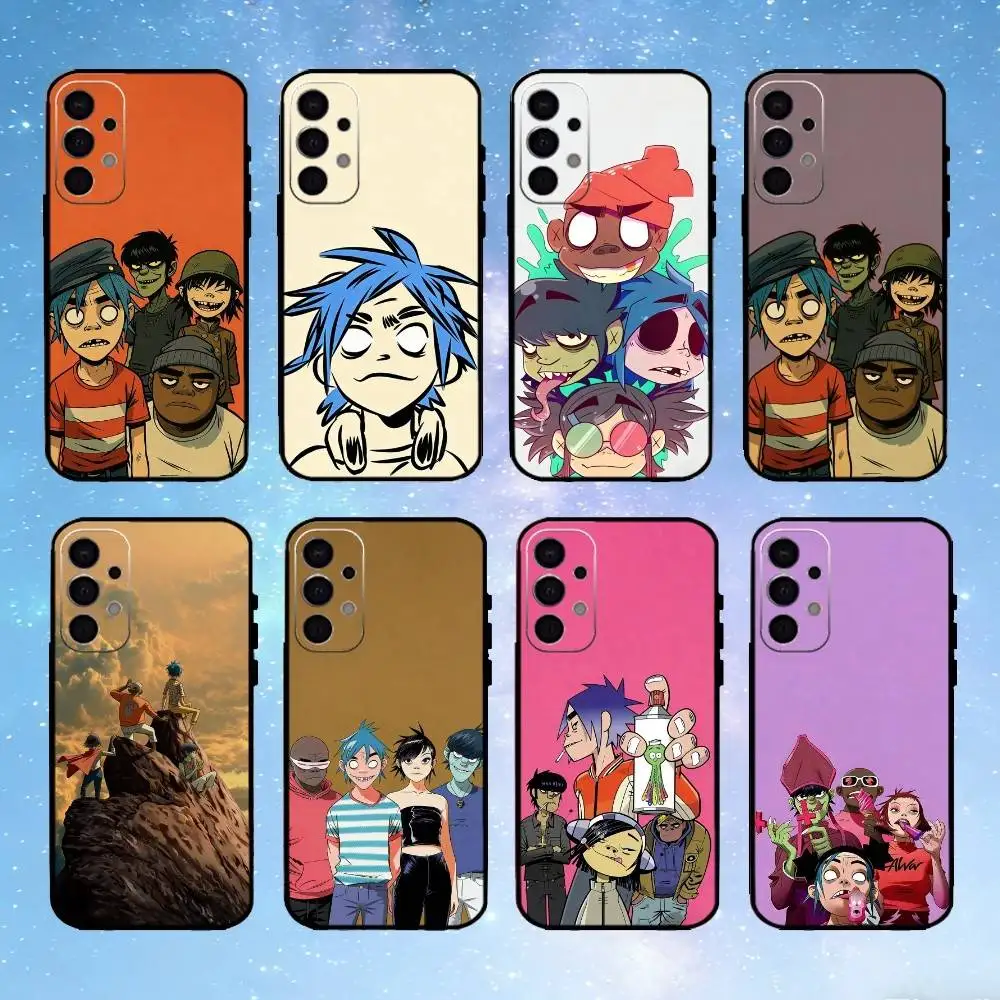 

G-Gorillaz Phone Case For Samsung S25,S24,S23,S22,S21,S20,Ultra,Plus,FE Black Soft Cover