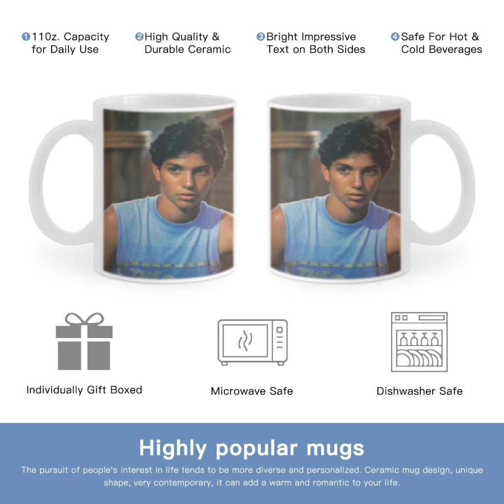 

Ralph Macchio Mug 11oz Ceramic Coffee Mug Friends Birthday Gift Mug