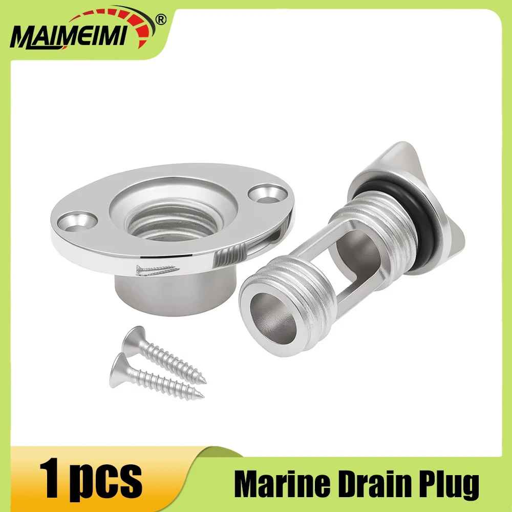 

1inch 316 Stainless Steel Marine Drain Plug Screw Type Boat Drain Valve With O-Ring Washer Kayak Yacht Hardware Replacement Part