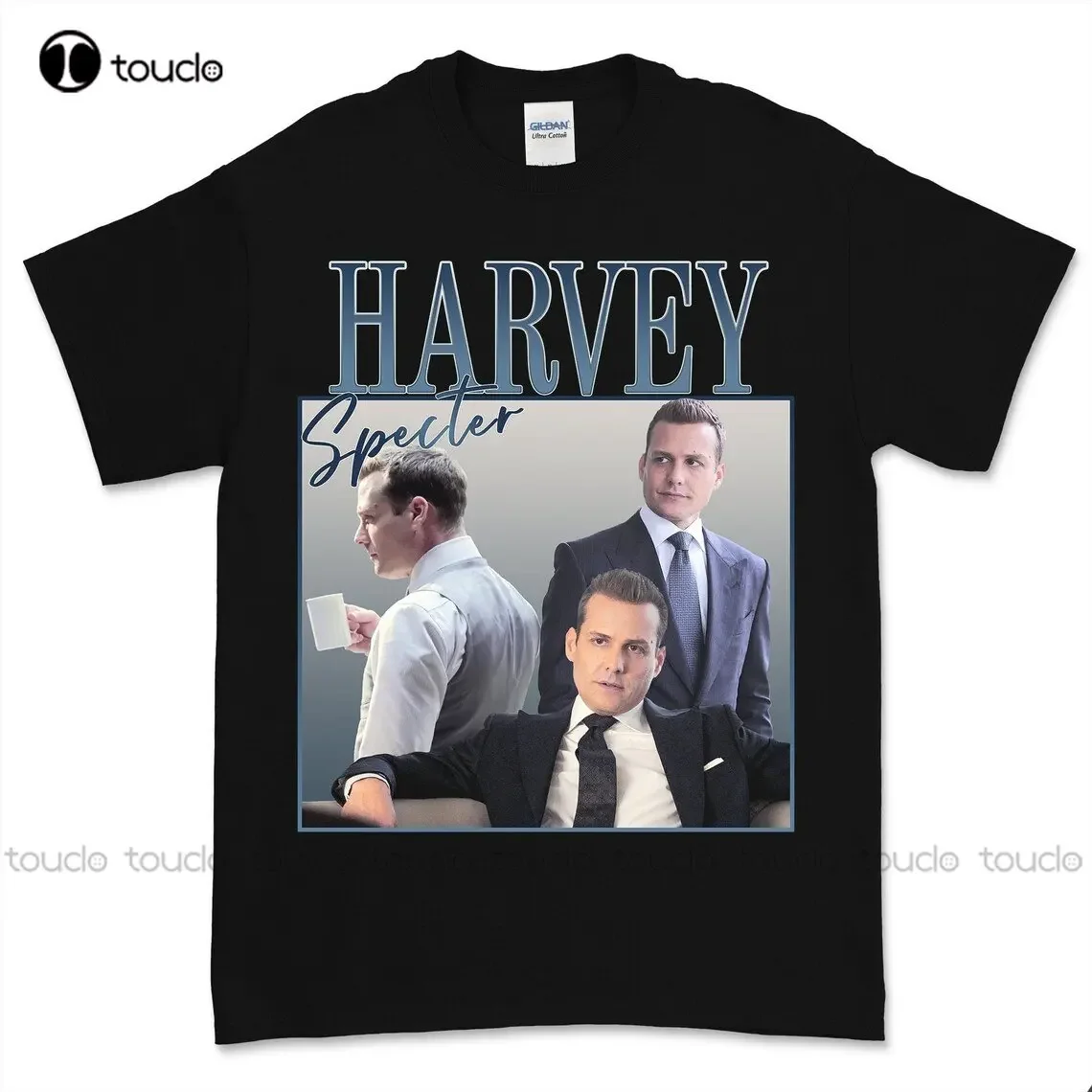 Harvey Specter Vintage T Shirt Unisex Suits T-Shirt Tv Pop Culture Custom Aldult Teen Unisex Digital Printing Tee Shirts